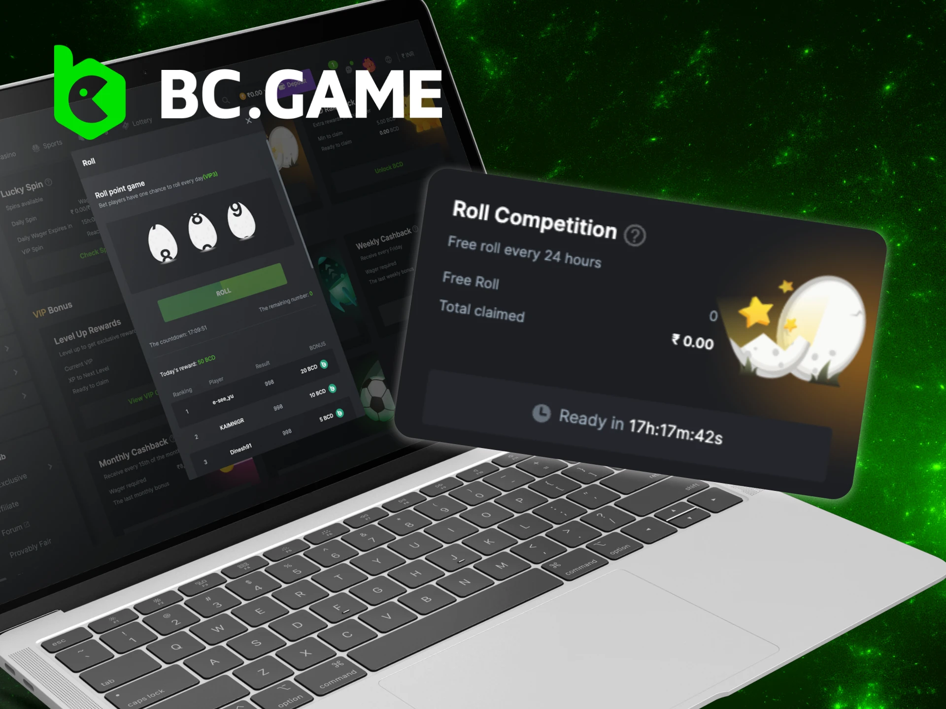 What are the basic rules of Roll Competition BC Game.