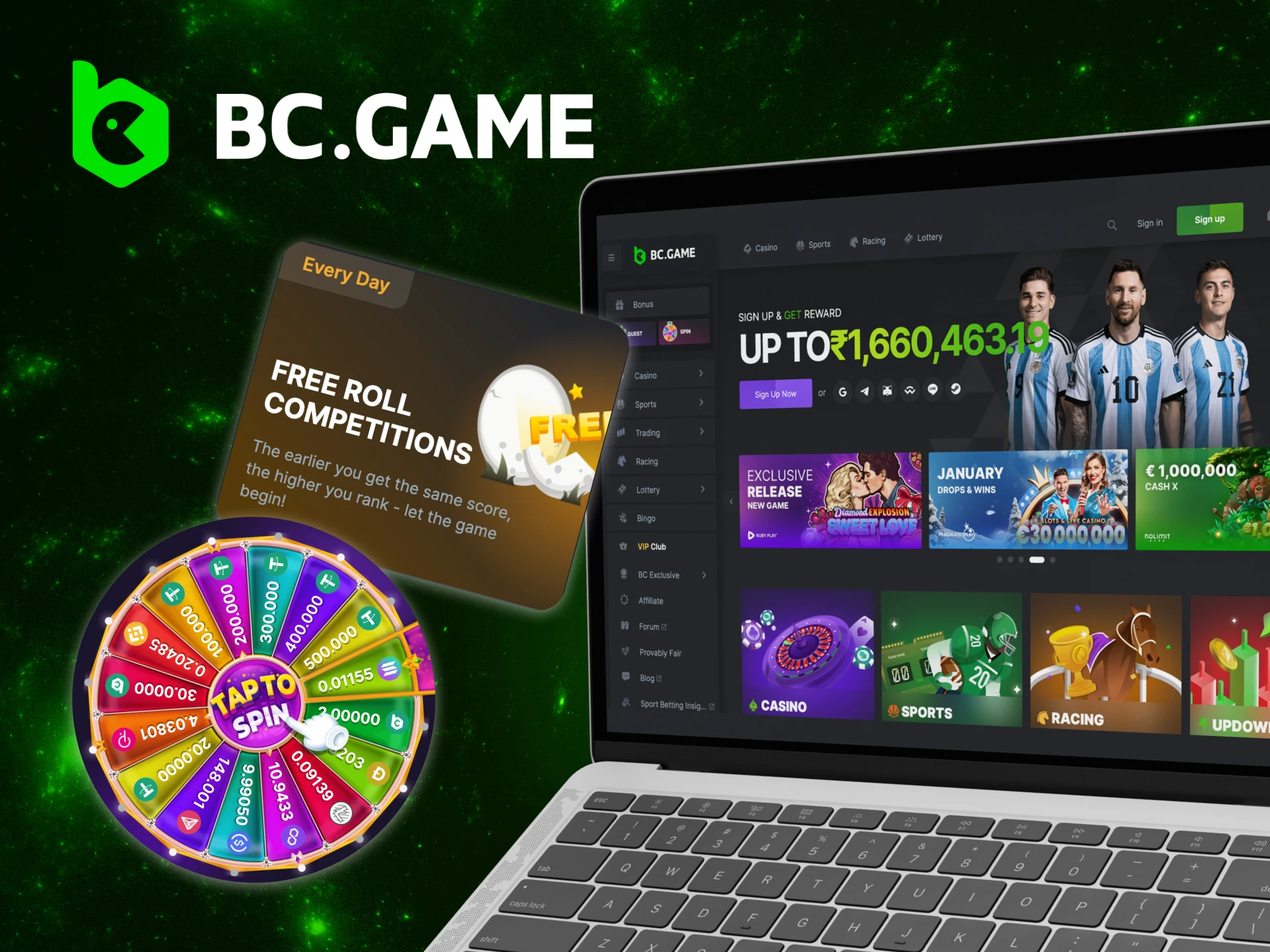 How else are there bonuses for BC Game players from India.