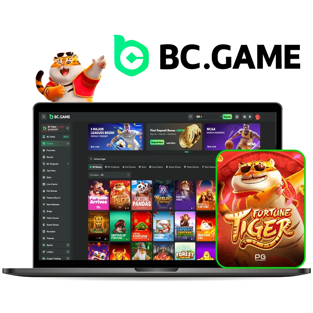 Show off your skills in the best Fortune Tiger slot game from BC Game Casino.