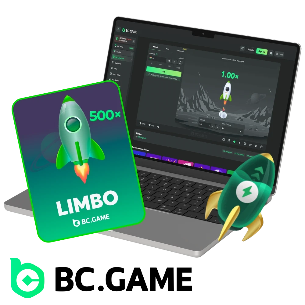 Place your bets in the Limbo game from BC Game casino.