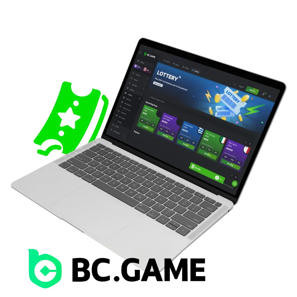 Are there lotteries on the BC Game casino website.