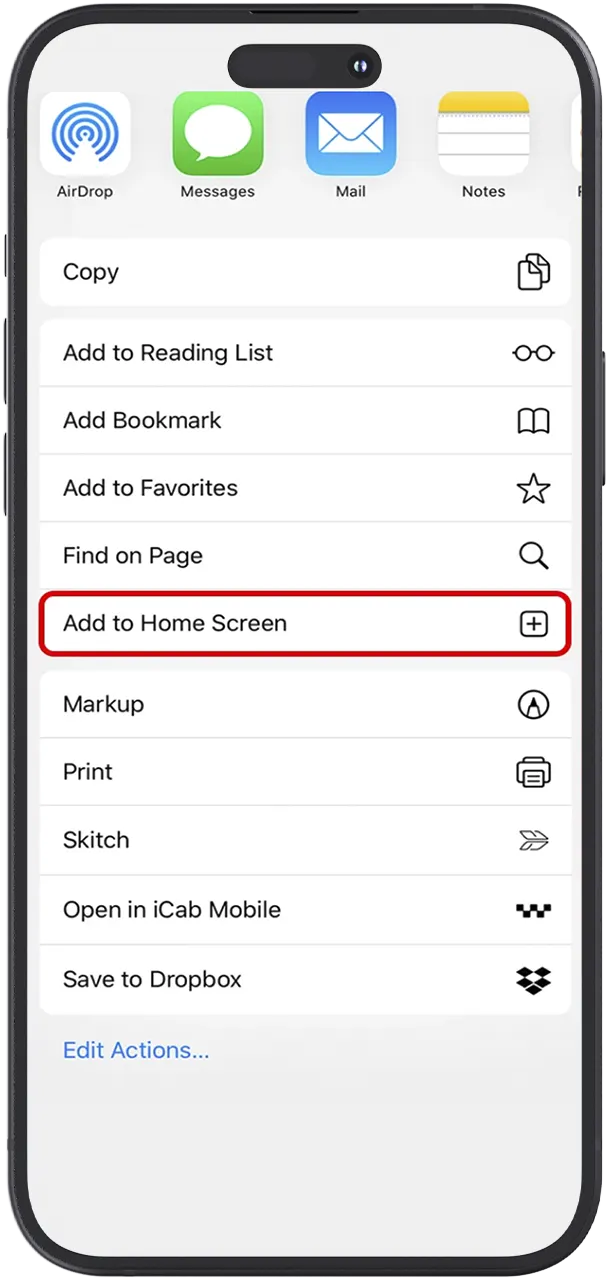 Add the BC Game app to the home screen of your iOS device.