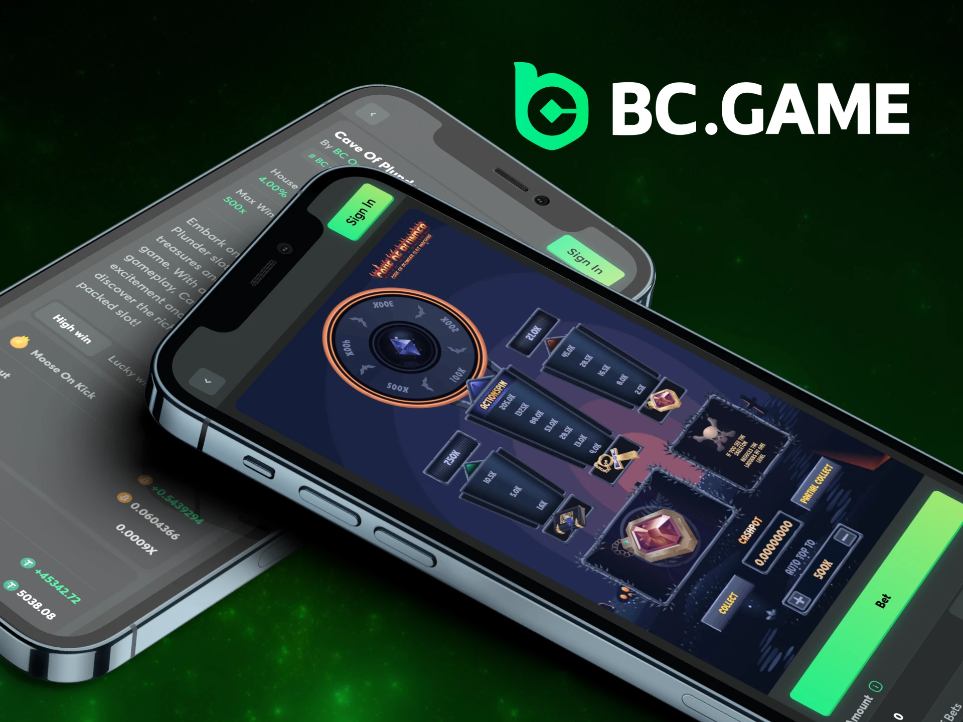 Play Cave of Plunder through the BC Game app.