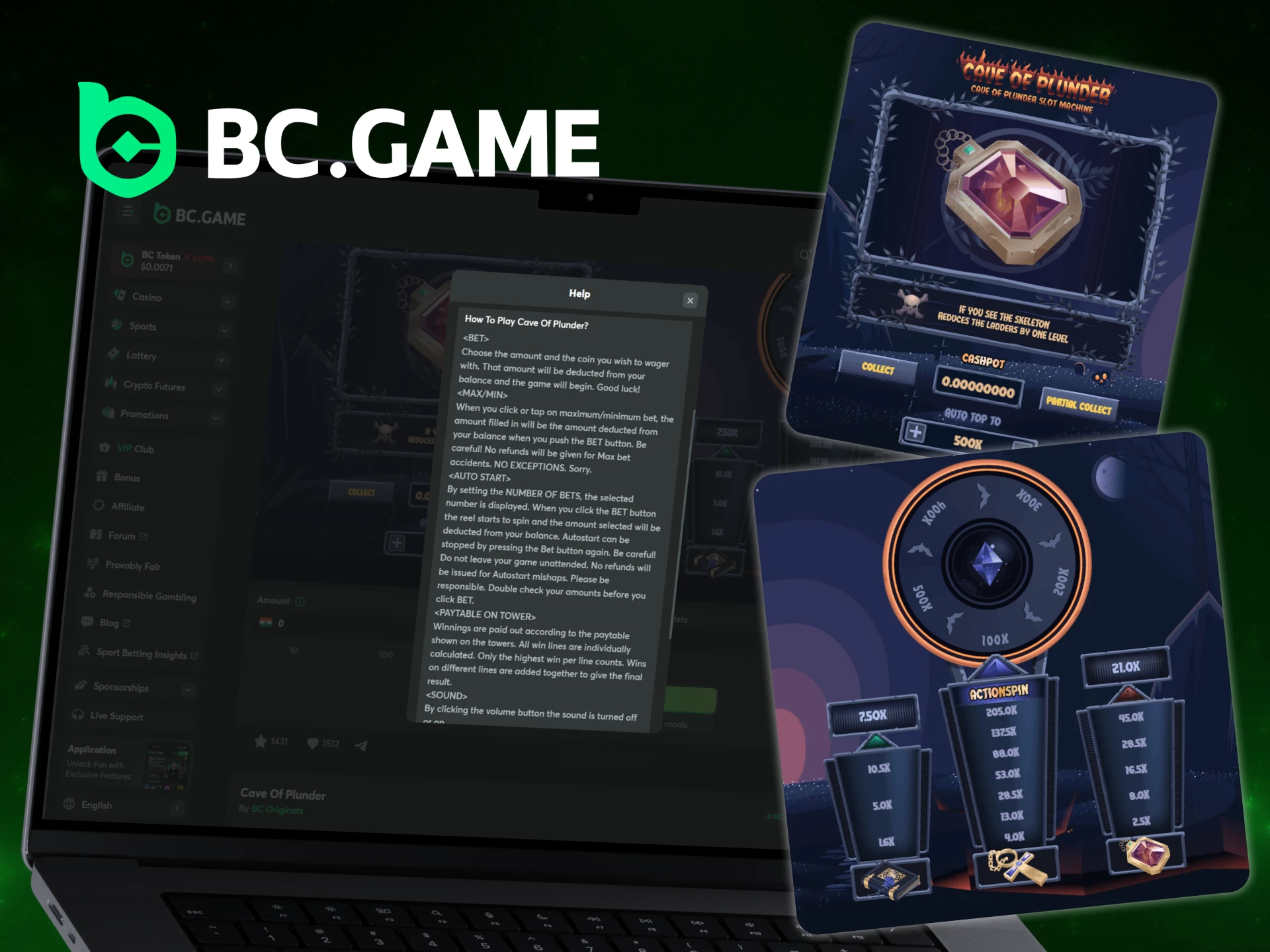 Check out the rules for BC Game Cave of Plunder.