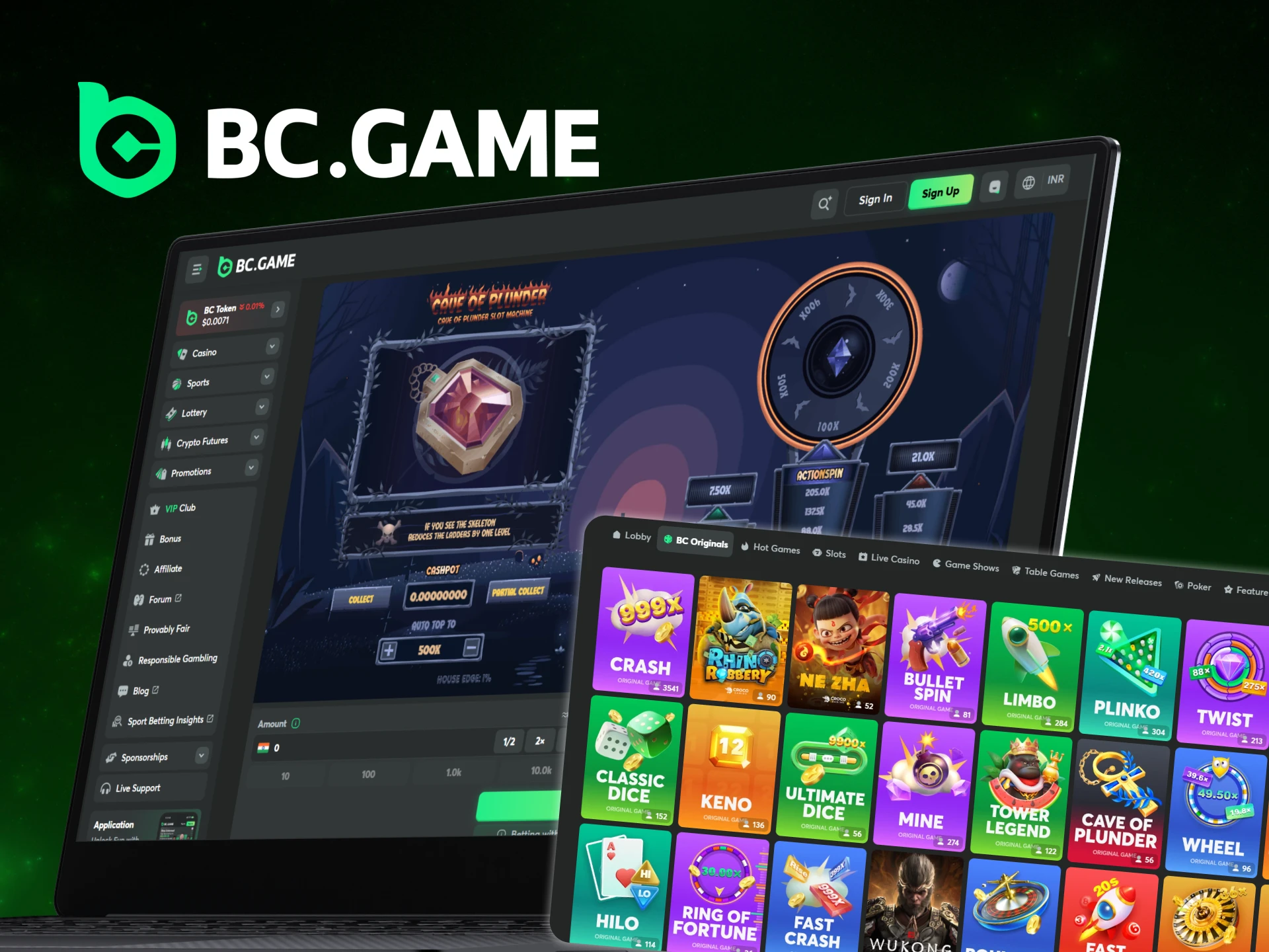 Find Cave of Plunder among other BC Originals games at BC Game.