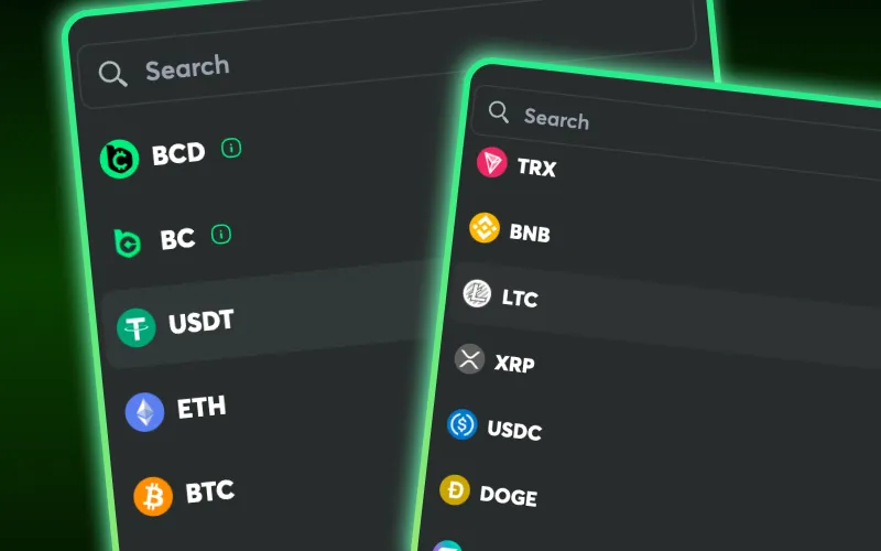 Check out the cryptocurrency wallets available at BC Game.